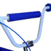 blue bmx handlebar pad on bike